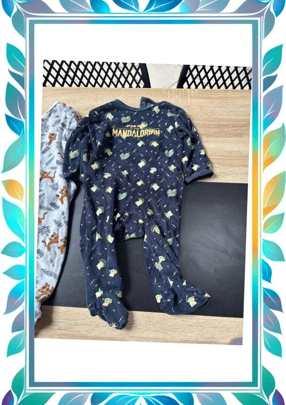 Pyjamaset 9 maanden + 1 lange mouw body 9-12 maanden – photo 5